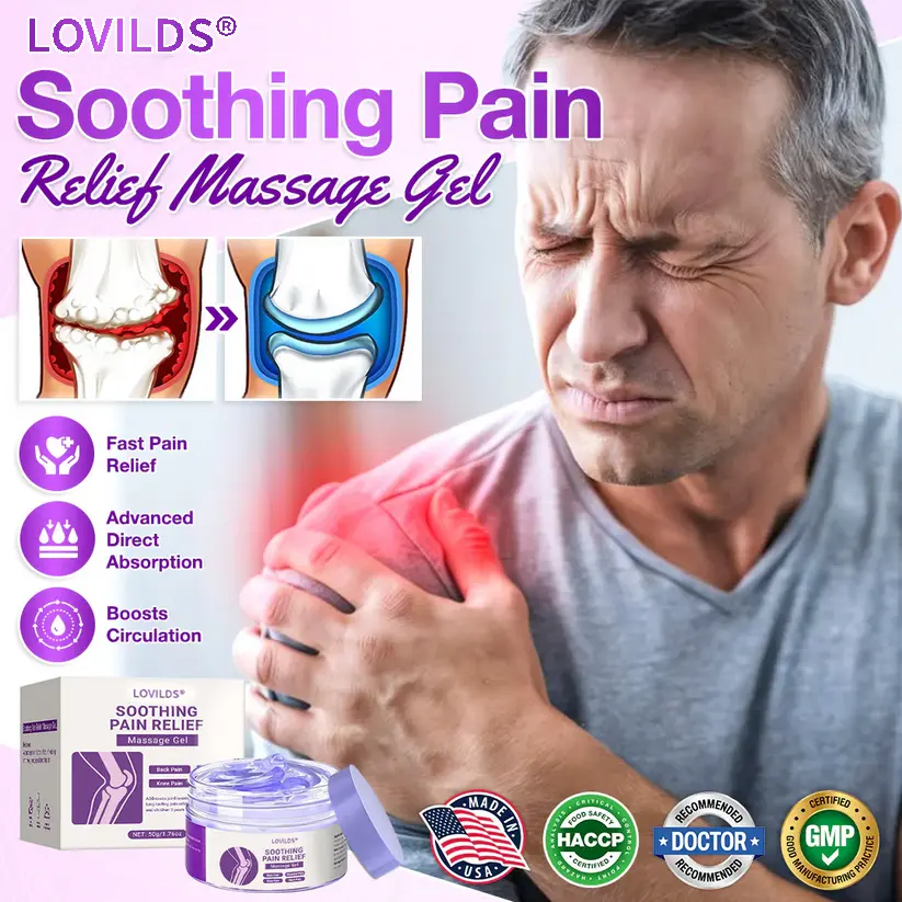 LOVILDS Clinically Trusted Arthritis Pain Relief Gel AAOS-Approved Turmeric & Emu Oil