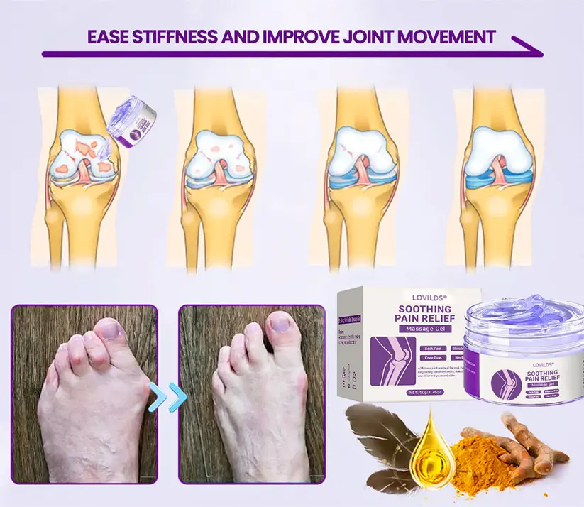 LOVILDS Clinically Trusted Arthritis Pain Relief Gel AAOS-Approved Turmeric & Emu Oil - Image 4