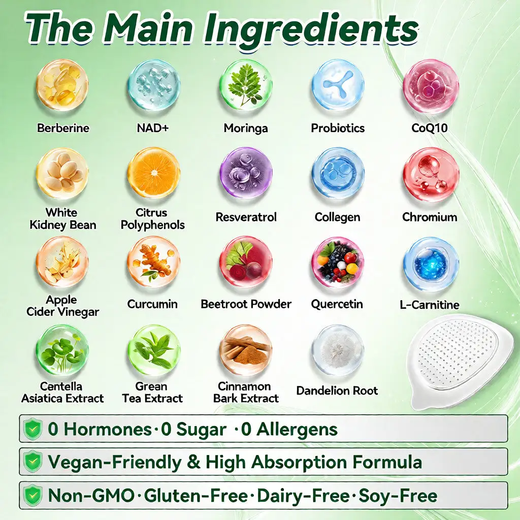 Moringa & Berberine 10-IN-1 Advanced Nano Microneedle Patch - Image 5