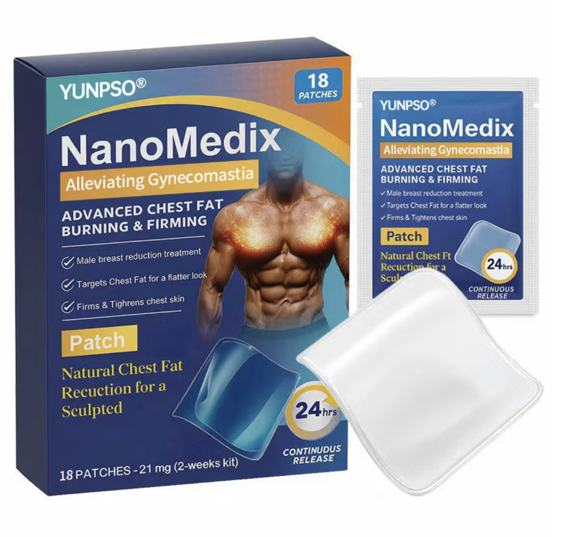 Gynecomastia Chest Fatburn & Firm Patch