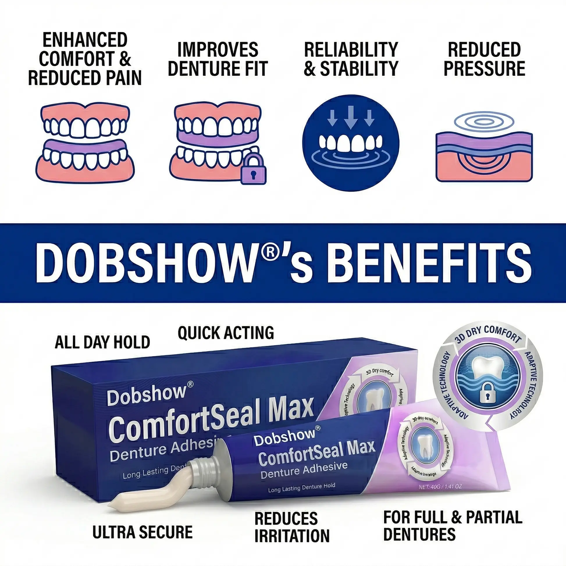 ComfortSeal Max Denture Adhesive - Image 2