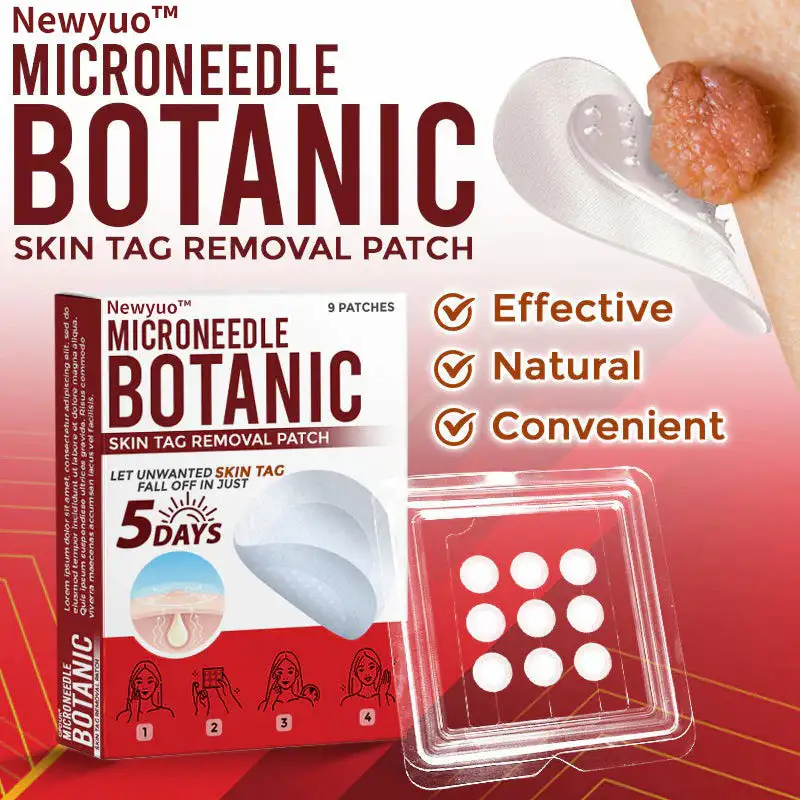 MicroNeedle Botanic Skin Tag Removal Patch