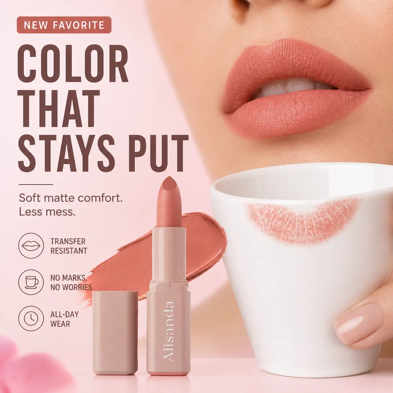 Alisanda Serum Lipstick – Satin & Matte Lip Color - Image 7