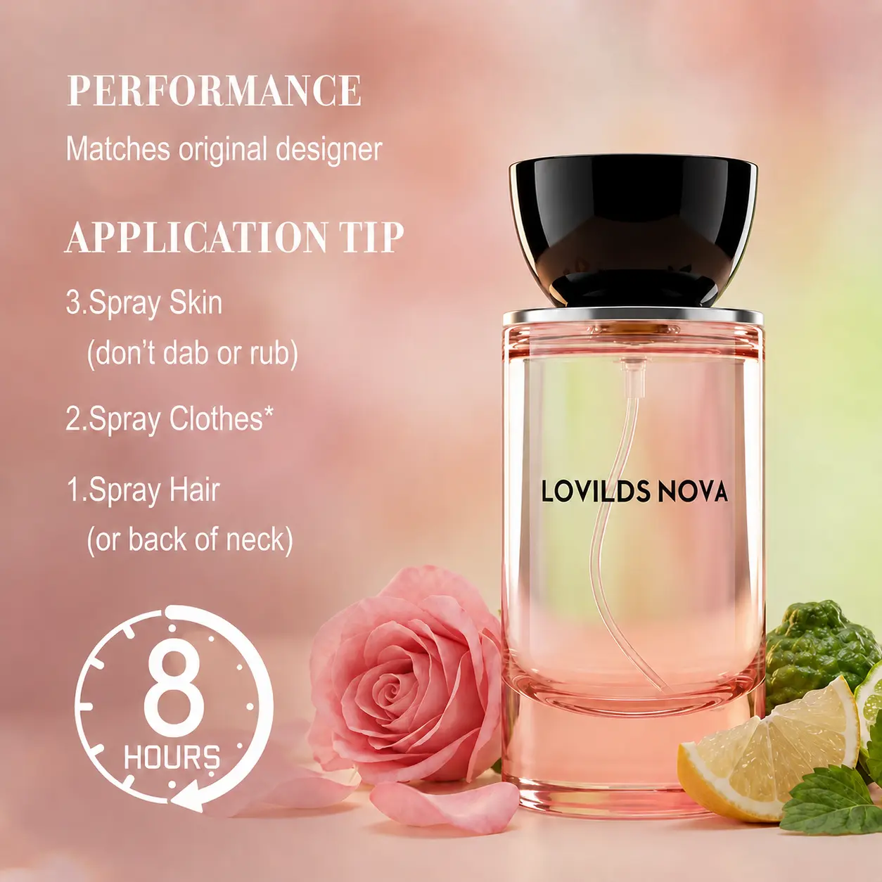 LOVILDS Nova | Rosey Fruity Floral | Extrait De Parfum | Long Lasting Luxury Fragrance - Image 2