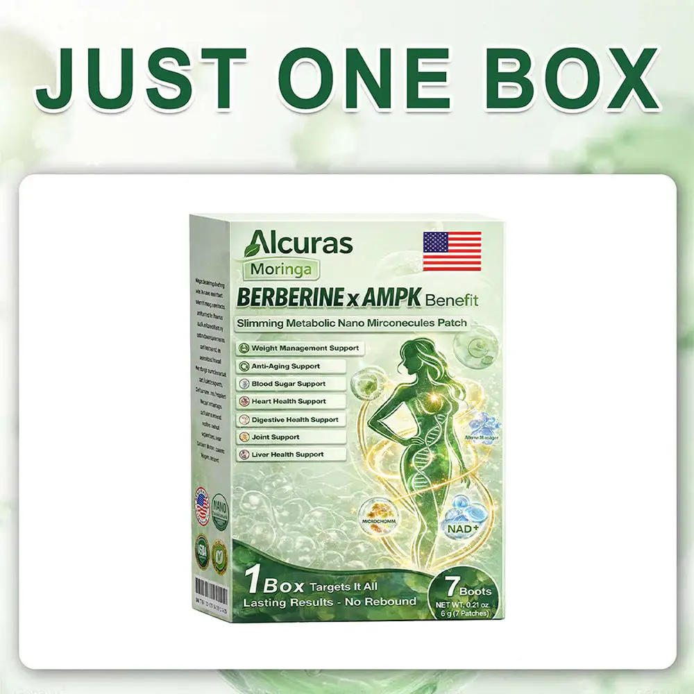 Moringa × Berberine × AMPK 8-Benefit Slimming & Metabolic Nano Microneedle Patch - Image 2
