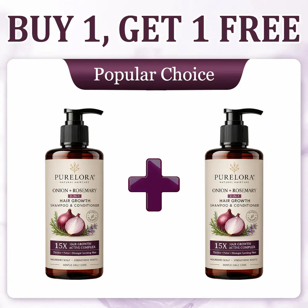 Onion & Rosemary 2-in-1 Shampoo & Conditioner with 15X Active Complex for Hair Growth - Image 20