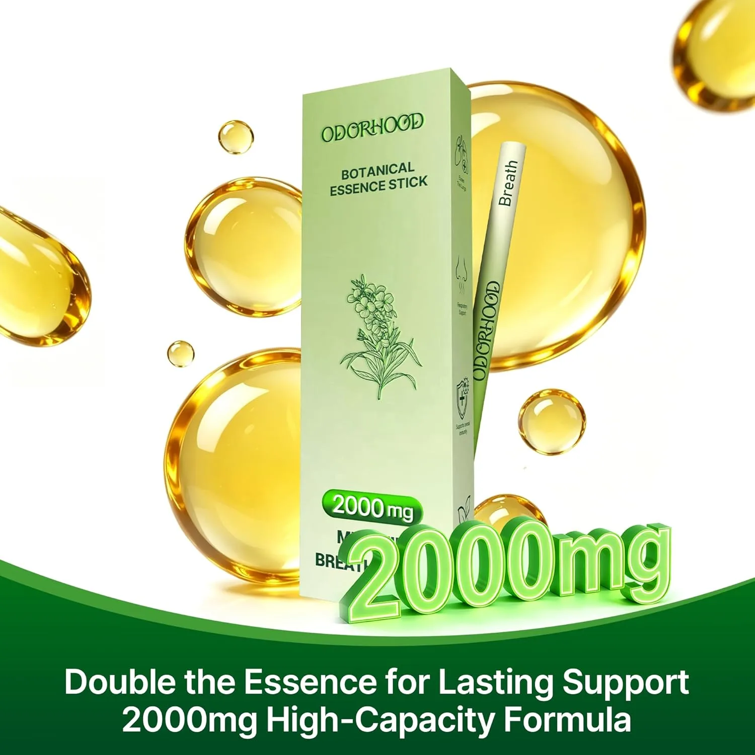 Refreshing Herbal Diffuser Pen Premium Mullein & Mint - Image 2