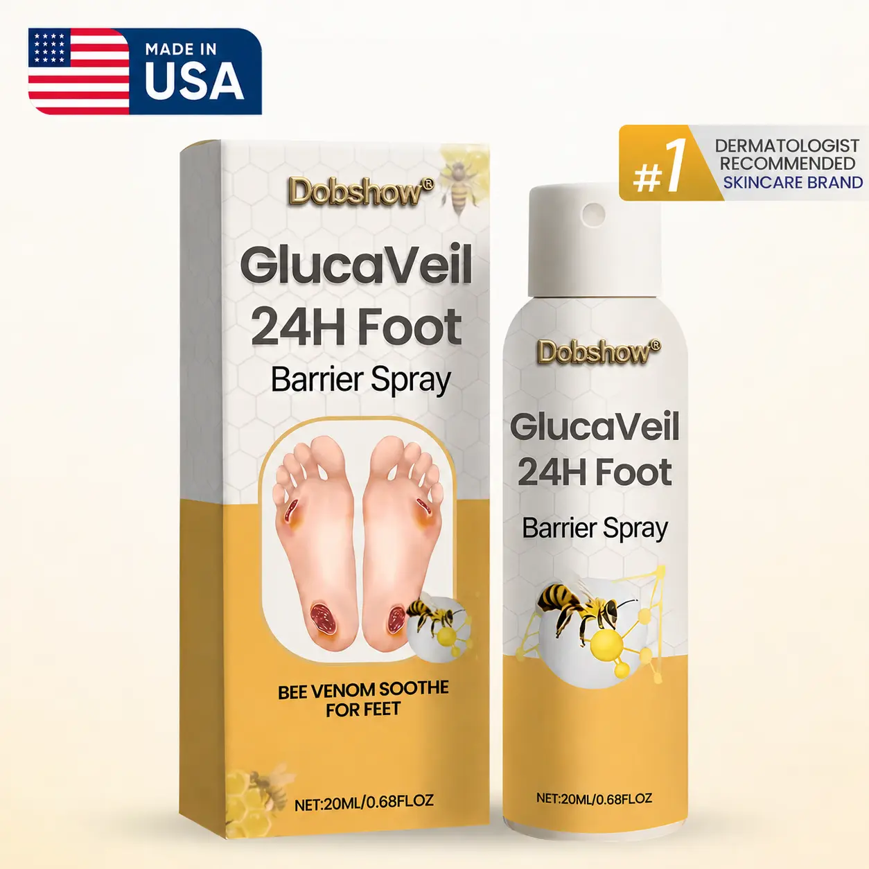 GlucaVeil 24H Foot Barrier Spray