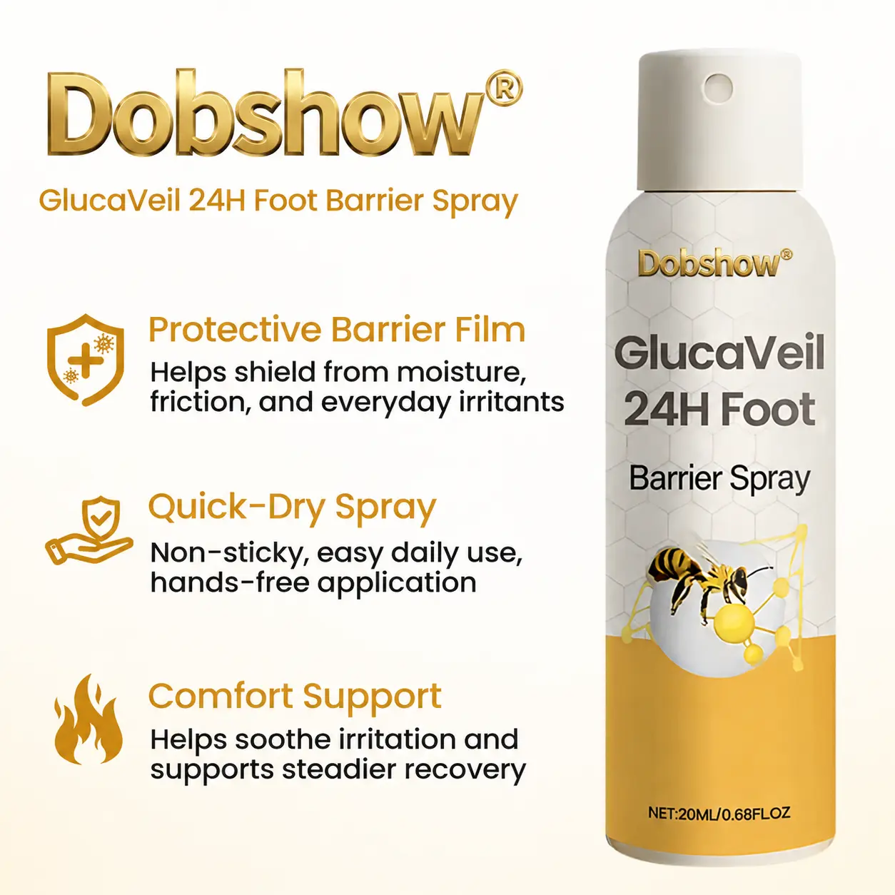 GlucaVeil 24H Foot Barrier Spray - Image 2