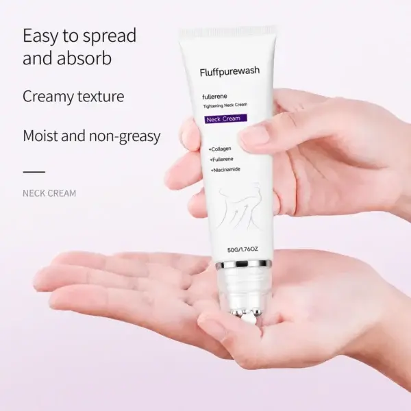 5-Ball Roller Neck Firming Cream with Retinol & Hyaluronic Acid - Image 3