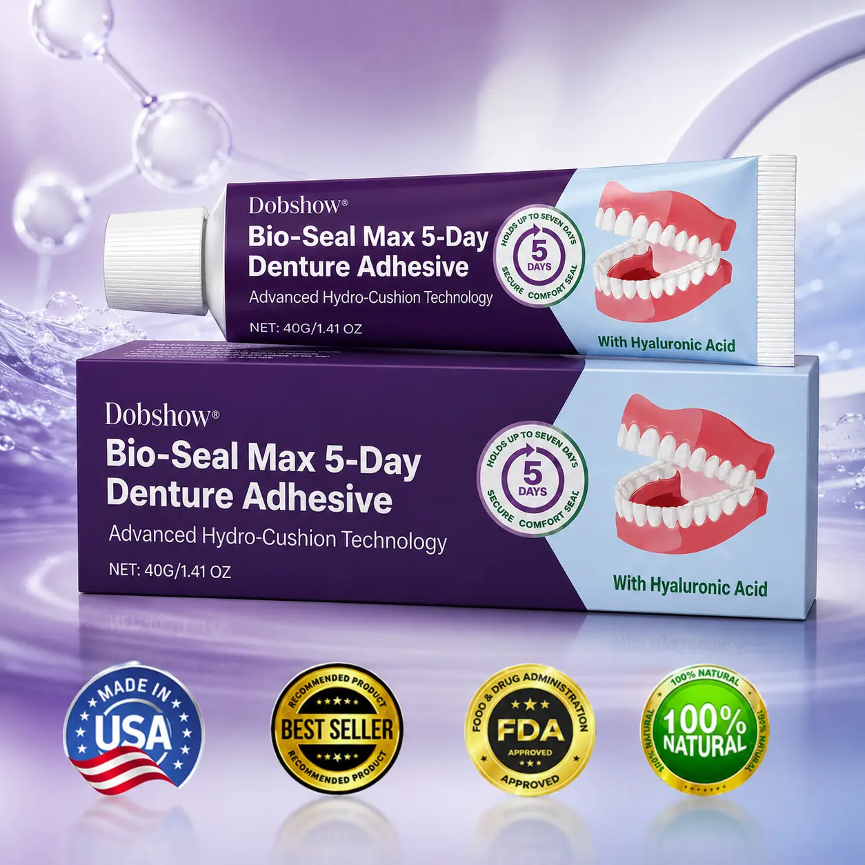 Bio-Seal Max 5-Day Denture Adhesive