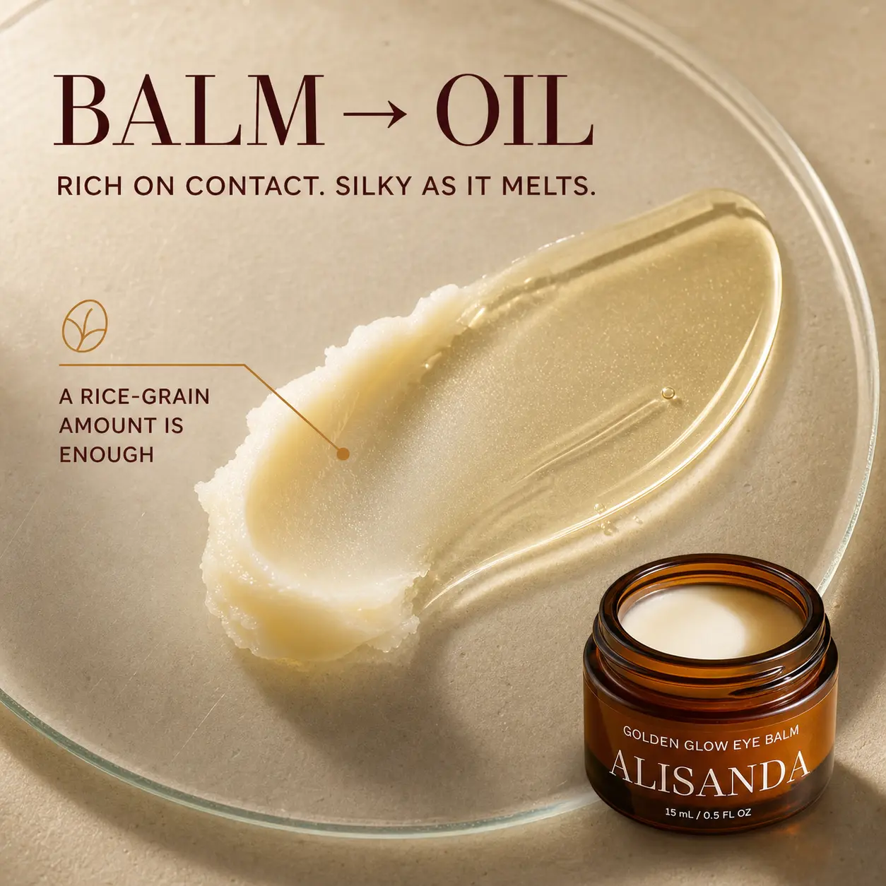 ALISANDA Golden Glow Eye Balm — Ghee + Gotu Kola - Image 6