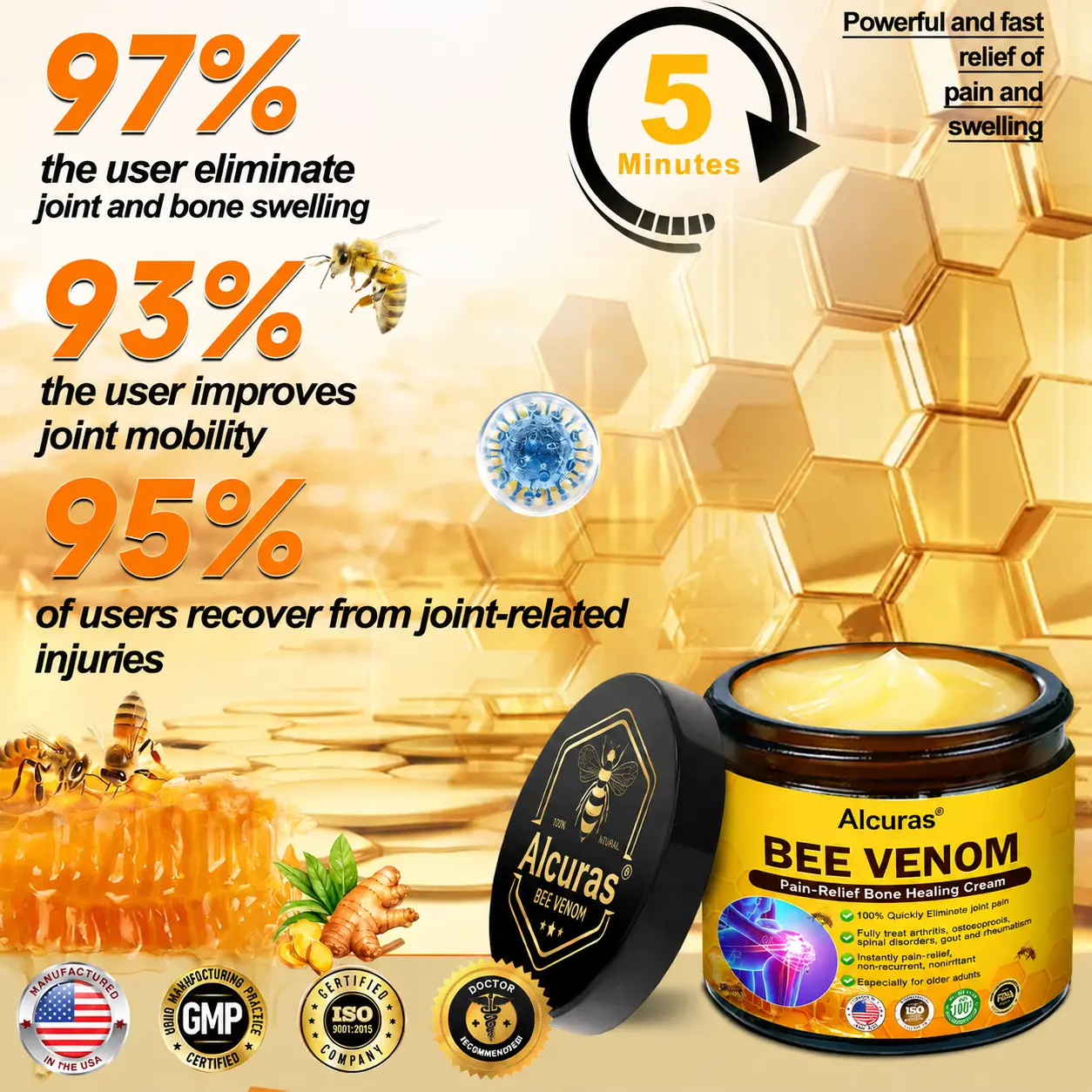 Bee Venom Pain-Relief Bone Healing Cream