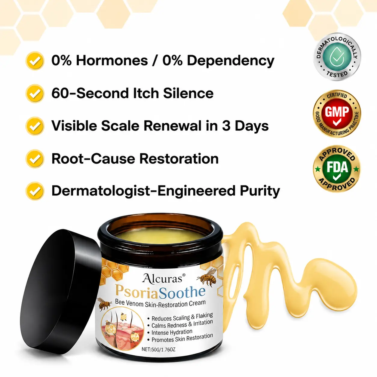 PsoriaSoothe Bee Venom Skin-Restoration Cream - Image 4