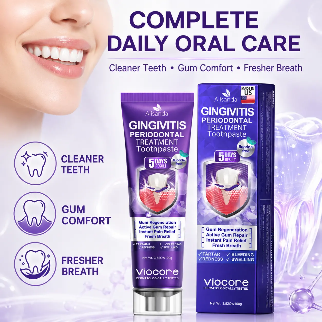 VioCore Bee-Derived Venom Gingivitis & Periodontitis Treatment Toothpaste