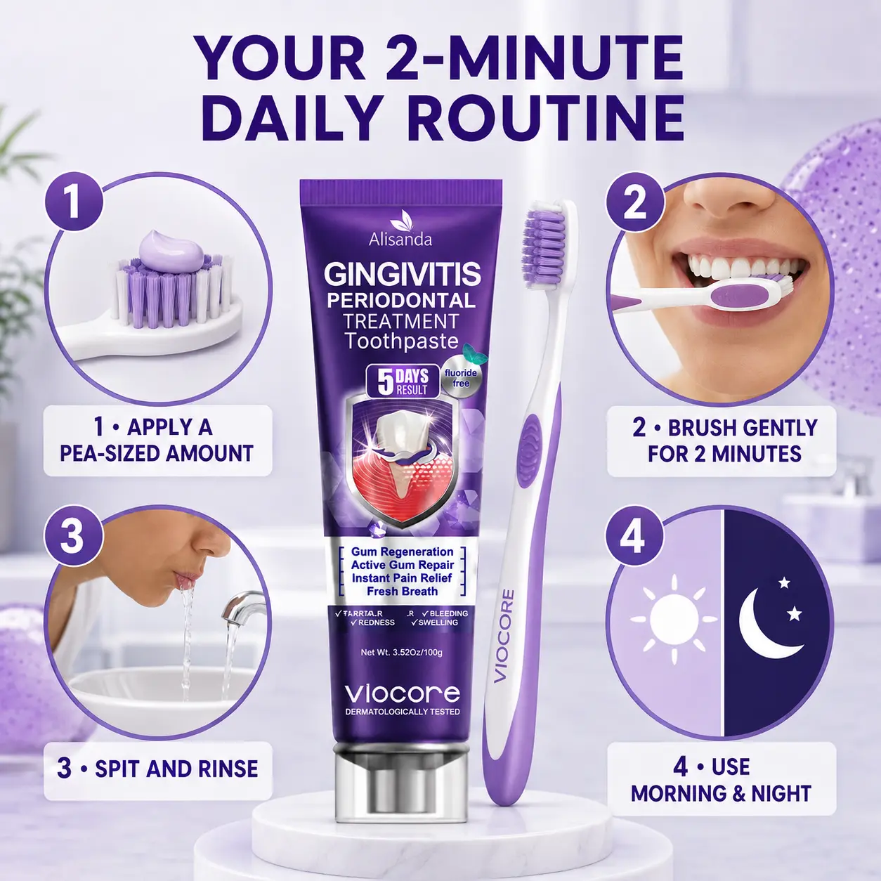 VioCore Bee-Derived Venom Gingivitis & Periodontitis Treatment Toothpaste - Image 10