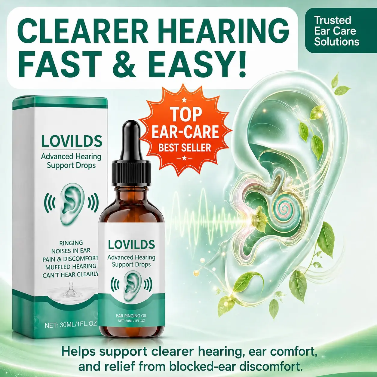 LOVILDS Advanced Hearing Support Drops