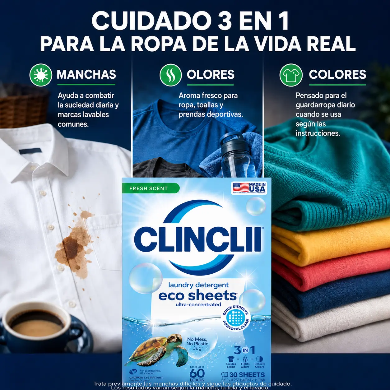 CLINCLII Hojas de Detergente para Ropa - Image 6
