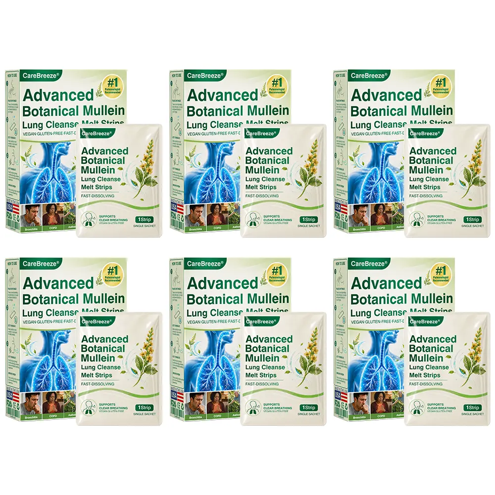 Advanced Botanical Mullein Lung Cleanse Melt Strips - Image 15