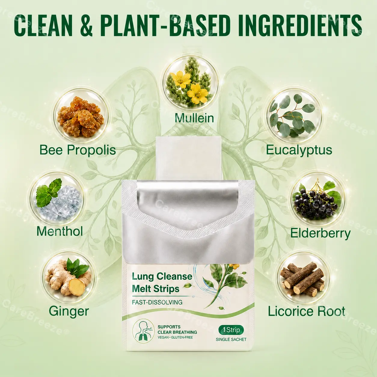 Advanced Botanical Mullein Lung Cleanse Melt Strips - Image 9