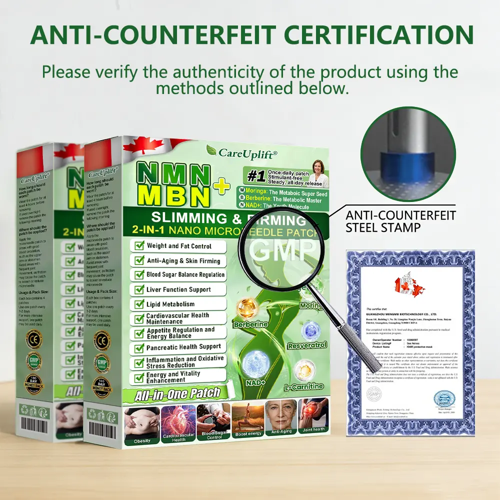 Moringa · Berberine × NAD+ 10-in-1 Advanced Nano Microneedle Patch - Image 8