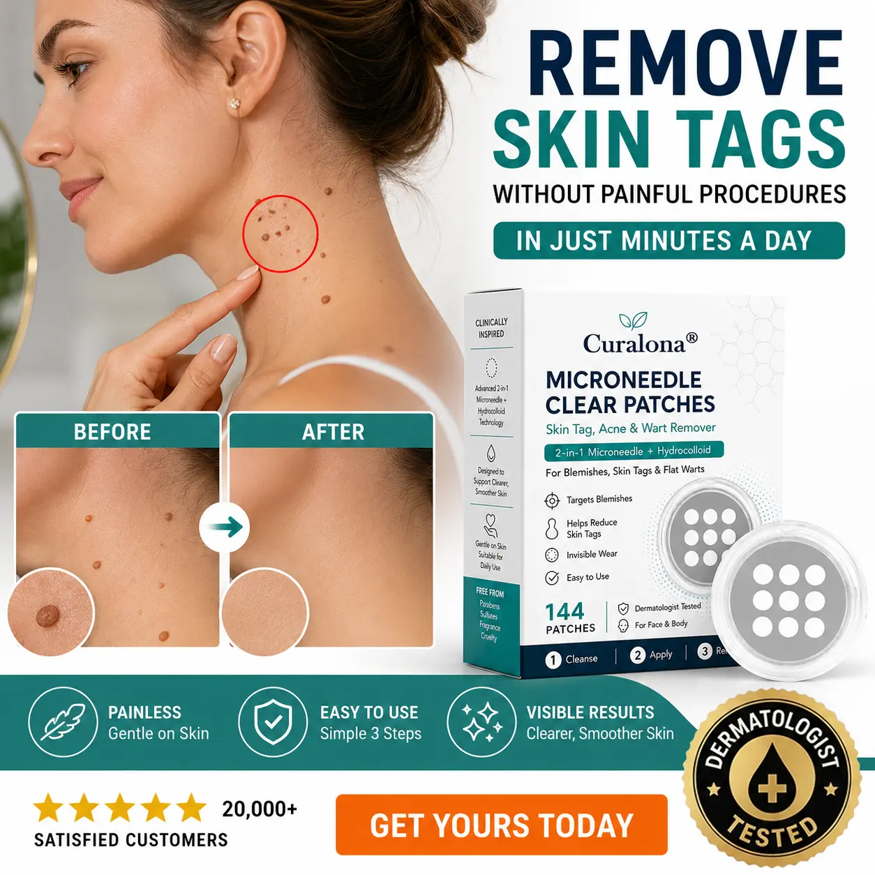 2-in-1 Microneedle & Hydrocolloid Patch