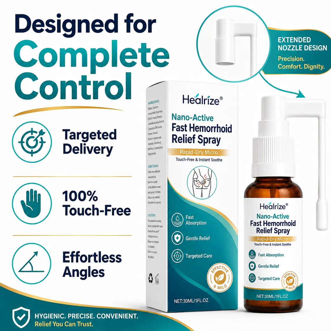 Nano-Active Fast Hemorrhoid Relief Spray - Image 5