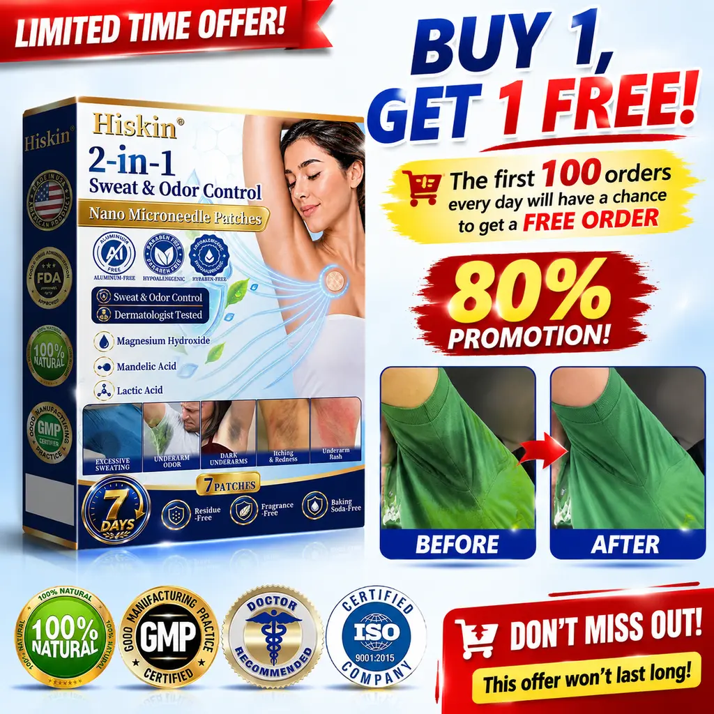 2-in-1 Advanced Sweat Control & Deodorant Microneedle Patches
