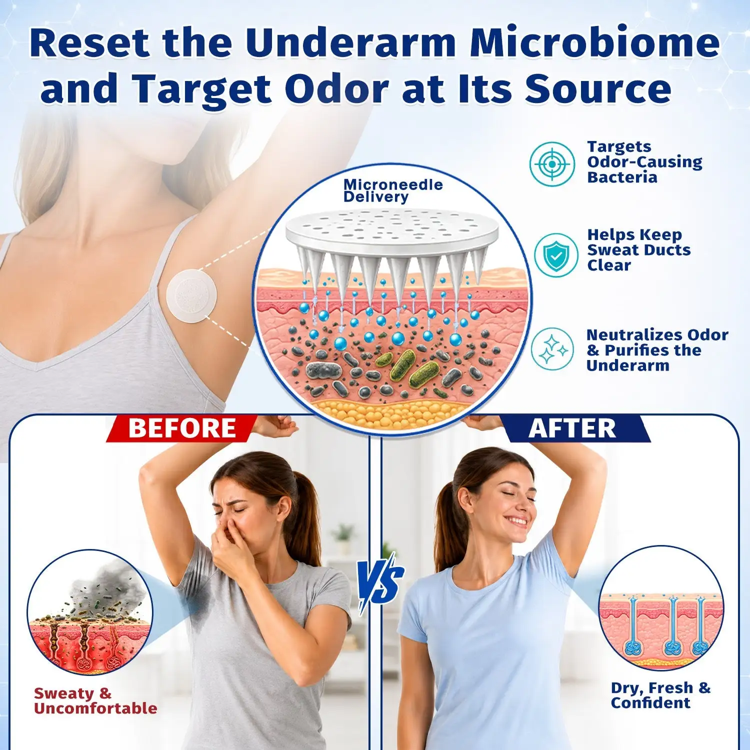 2-in-1 Advanced Sweat Control & Deodorant Microneedle Patches - Image 11
