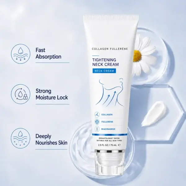 Instant Neck Firming Cream with 5-Ball Roller & Retinol - Image 5