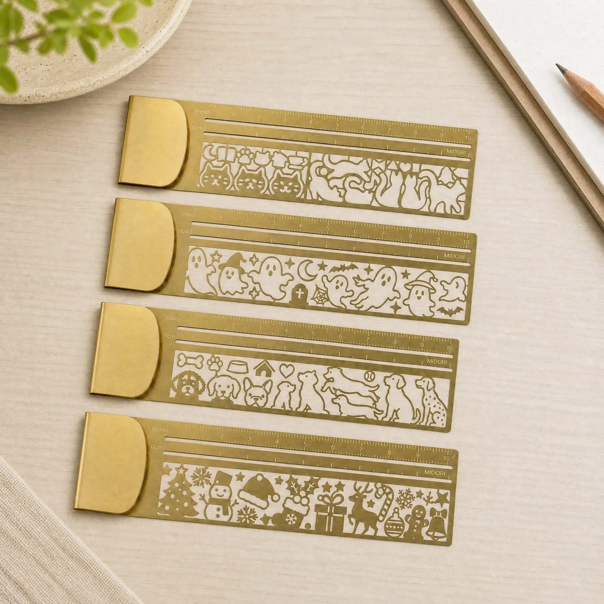 Cat Lover’s 3-in-1 Metal Bookmark Ruler - Image 19