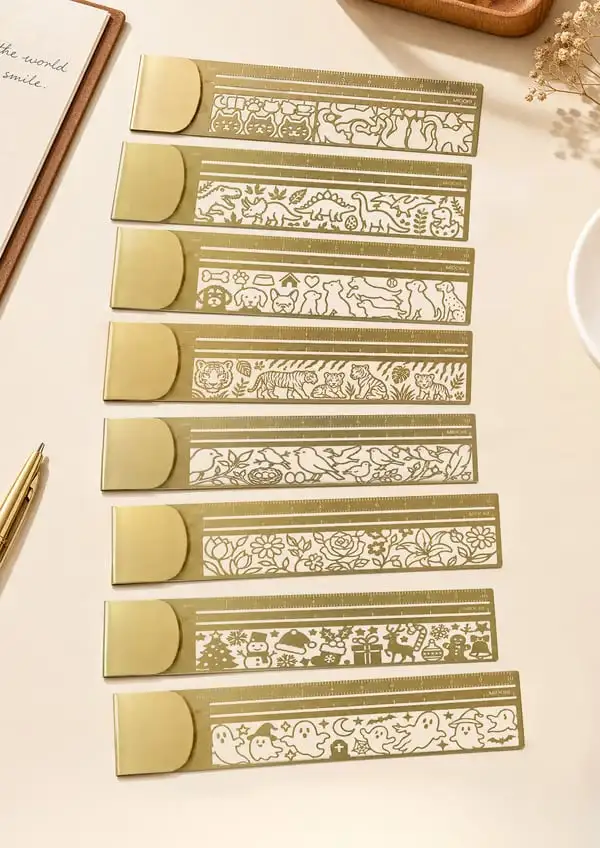Cat Lover’s 3-in-1 Metal Bookmark Ruler - Image 20