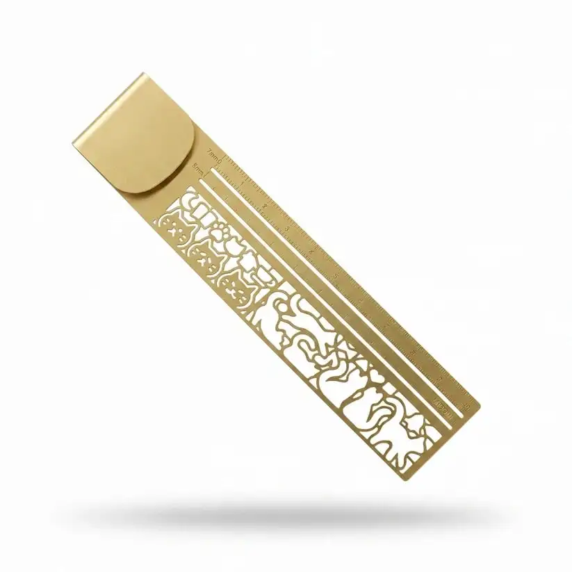 Cat Lover’s 3-in-1 Metal Bookmark Ruler - Image 7