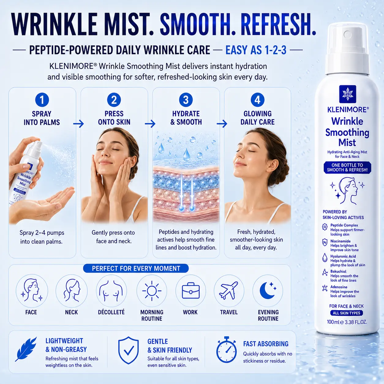 5-in-1 Peptide Wrinkle-Smoothing Mist - Image 7