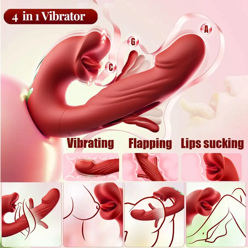 4-in-1 Flapping & Licking Vibrator - Image 3