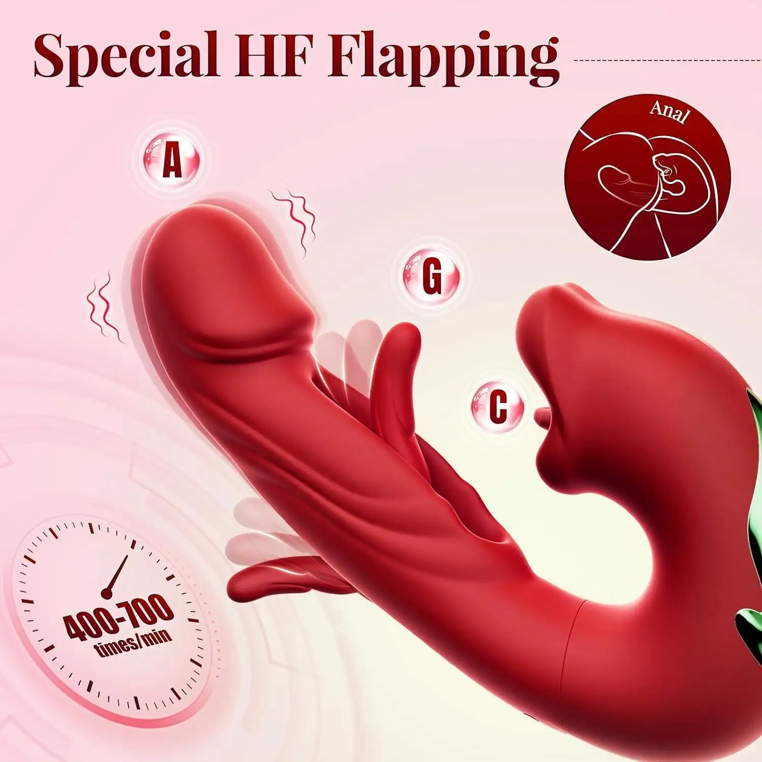 4-in-1 Flapping & Licking Vibrator - Image 5