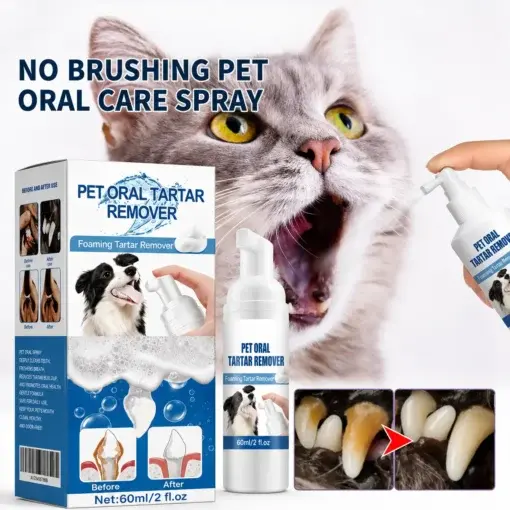 NO BRUSHING oral care spray for dogs cats - Image 7