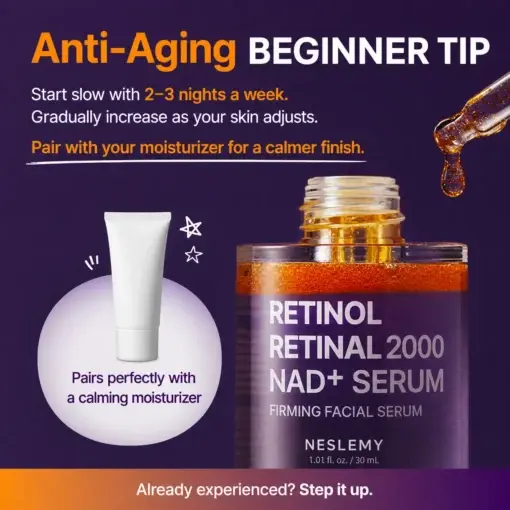 NESLEMY Retinol + Retinal NAD+ Firming Serum - Image 4