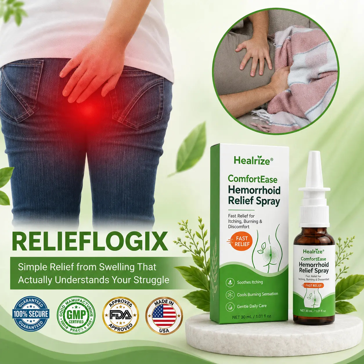 ComfortEase Hemorrhoid Relief Spray - Image 2
