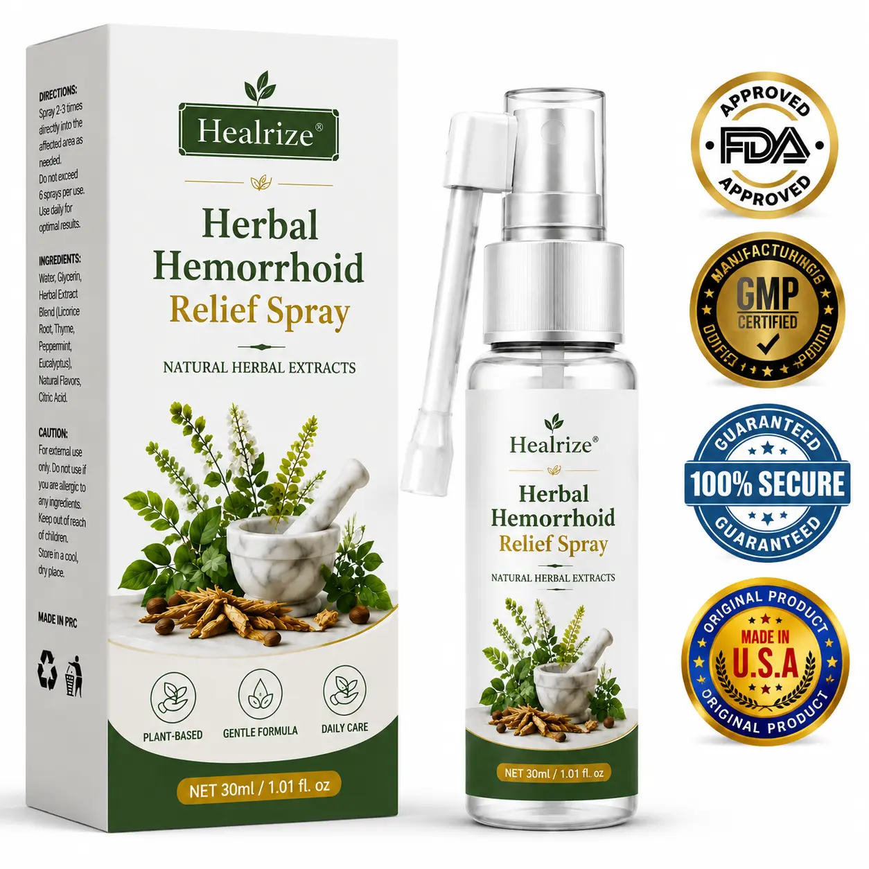 Herbal Hemorrhoid Relief Spray