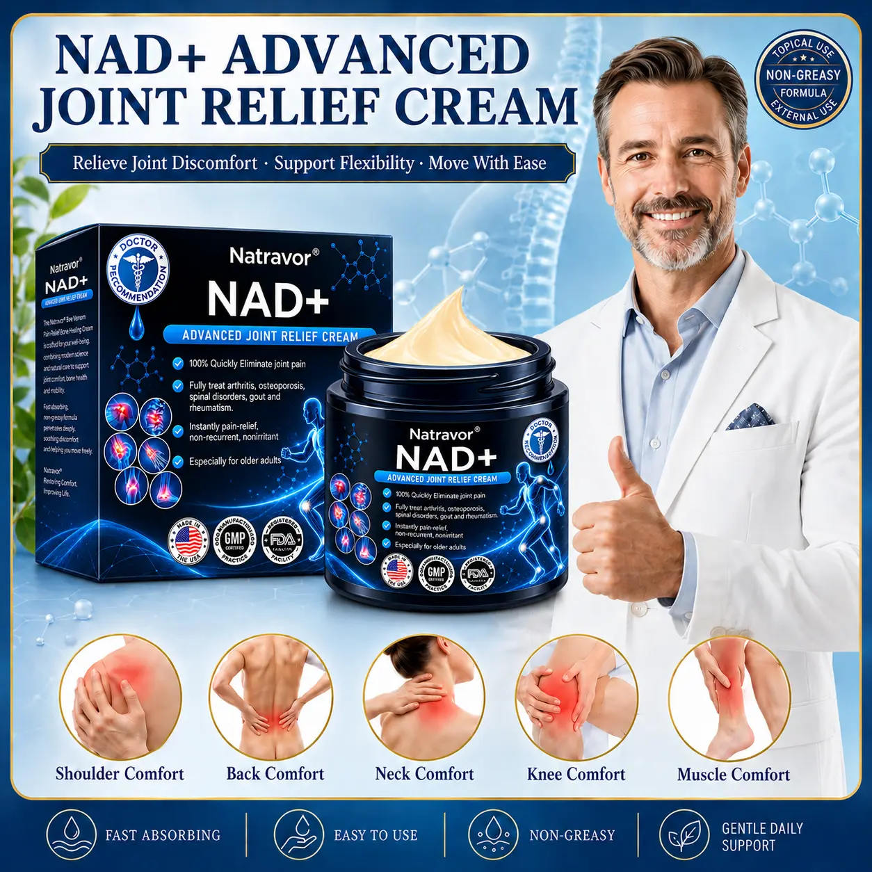 NAD+ Advanced Anti-Aging Joint Relief Cream
