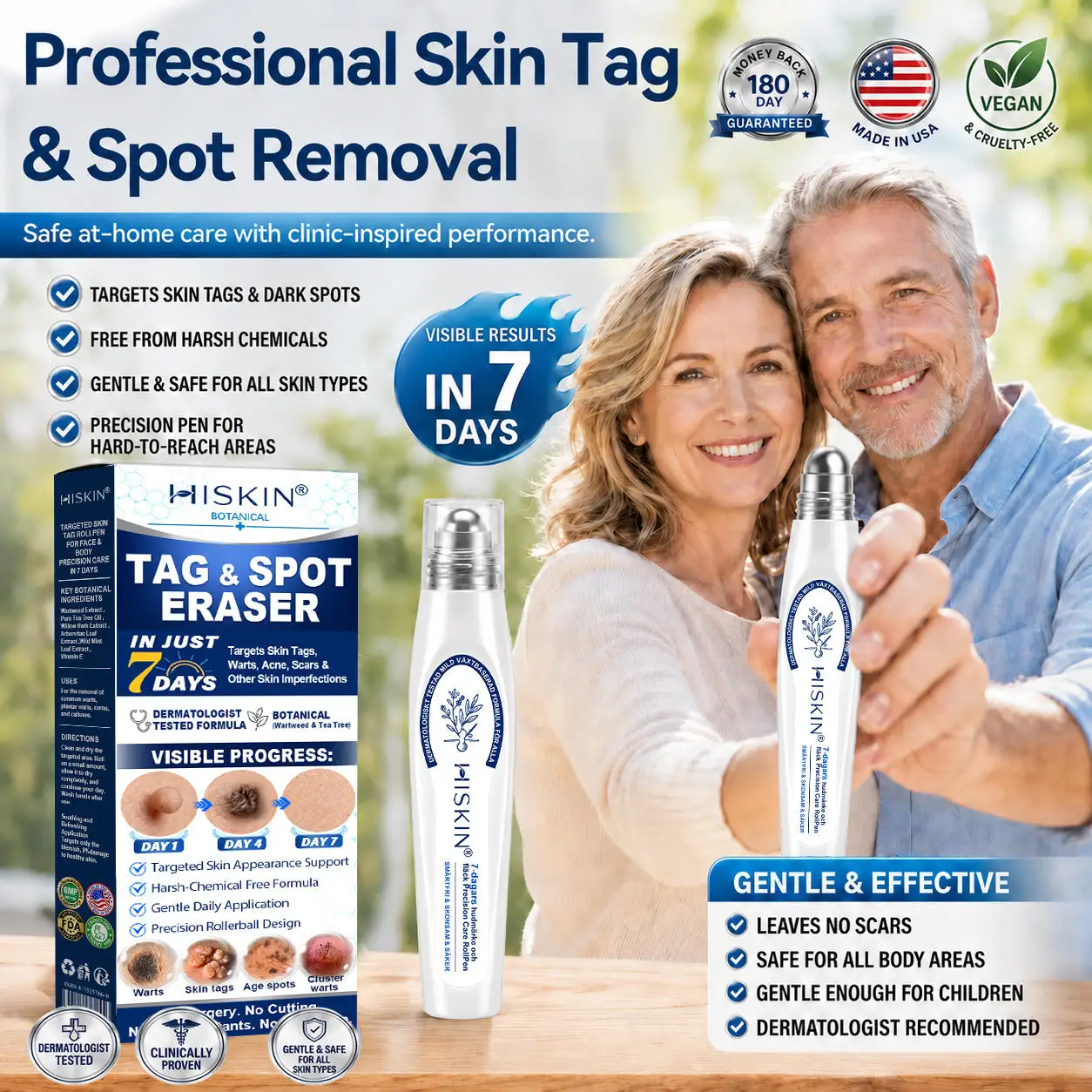 ๐-๐๐๐ ๐๐ธ๐ข๐ง ๐๐๐ด & ๐๐ฉ๐ค๐ญ ๐๐ซ๐๐ฌ๐๐ซ Painless & Scar-Free Advanced Imperfection Removal Rollerball Pen