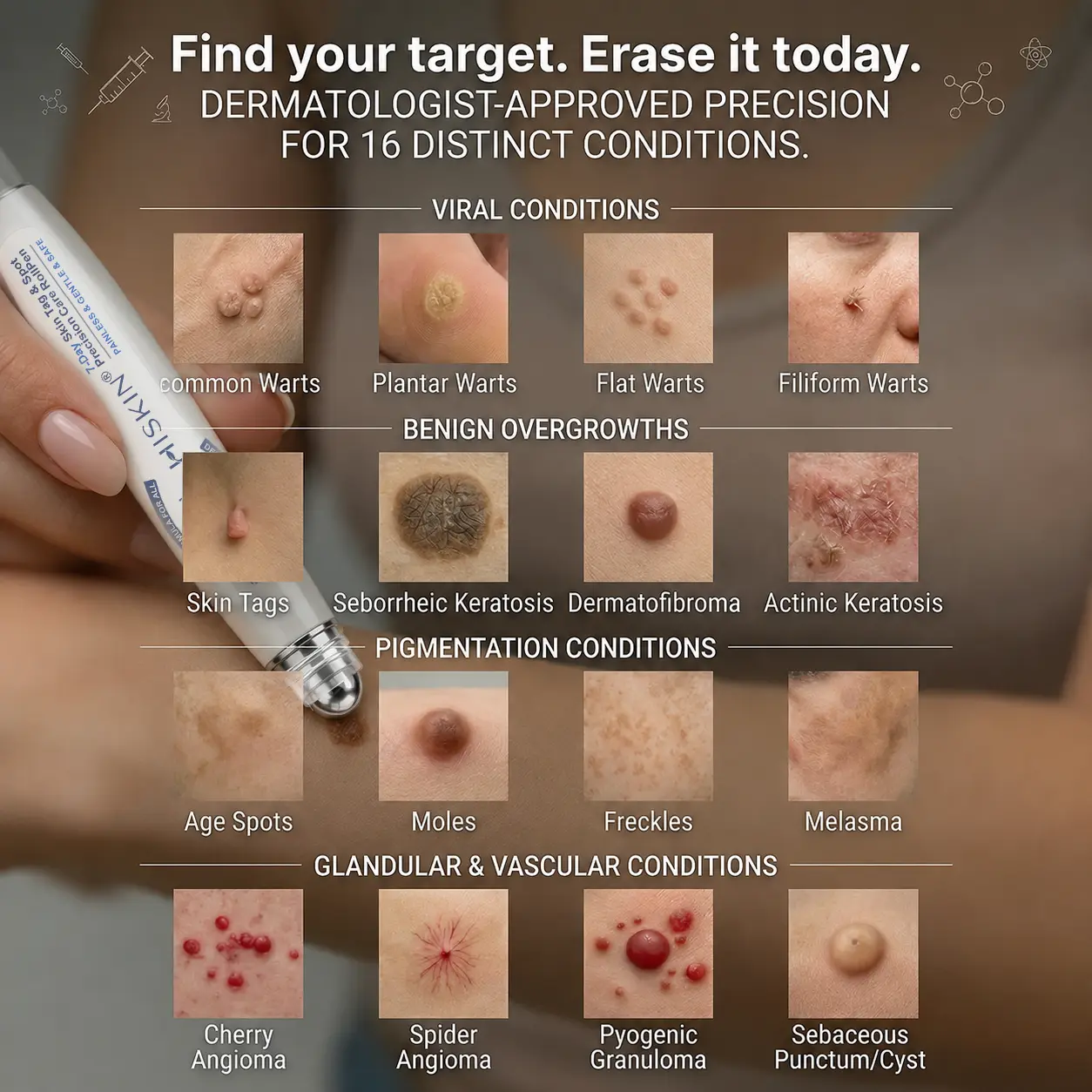 ๐-๐๐๐ ๐๐ธ๐ข๐ง ๐๐๐ด & ๐๐ฉ๐ค๐ญ ๐๐ซ๐๐ฌ๐๐ซ Painless & Scar-Free Advanced Imperfection Removal Rollerball Pen - Image 5