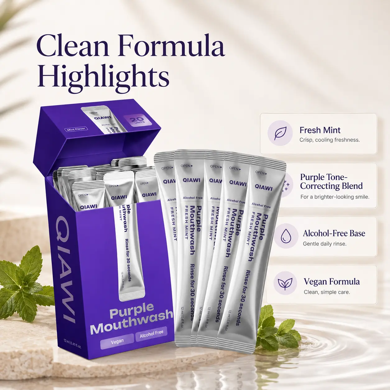 QIAWI Purple Mouthwash — Fresh Breath in 30 Seconds - Image 3