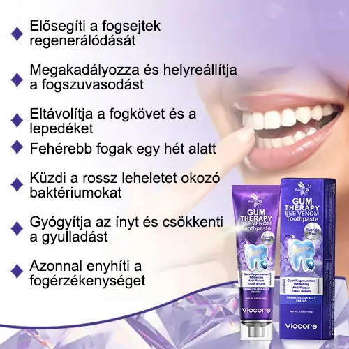 VioCore Méhméreg Fogkezelő Fogkrém - Image 8