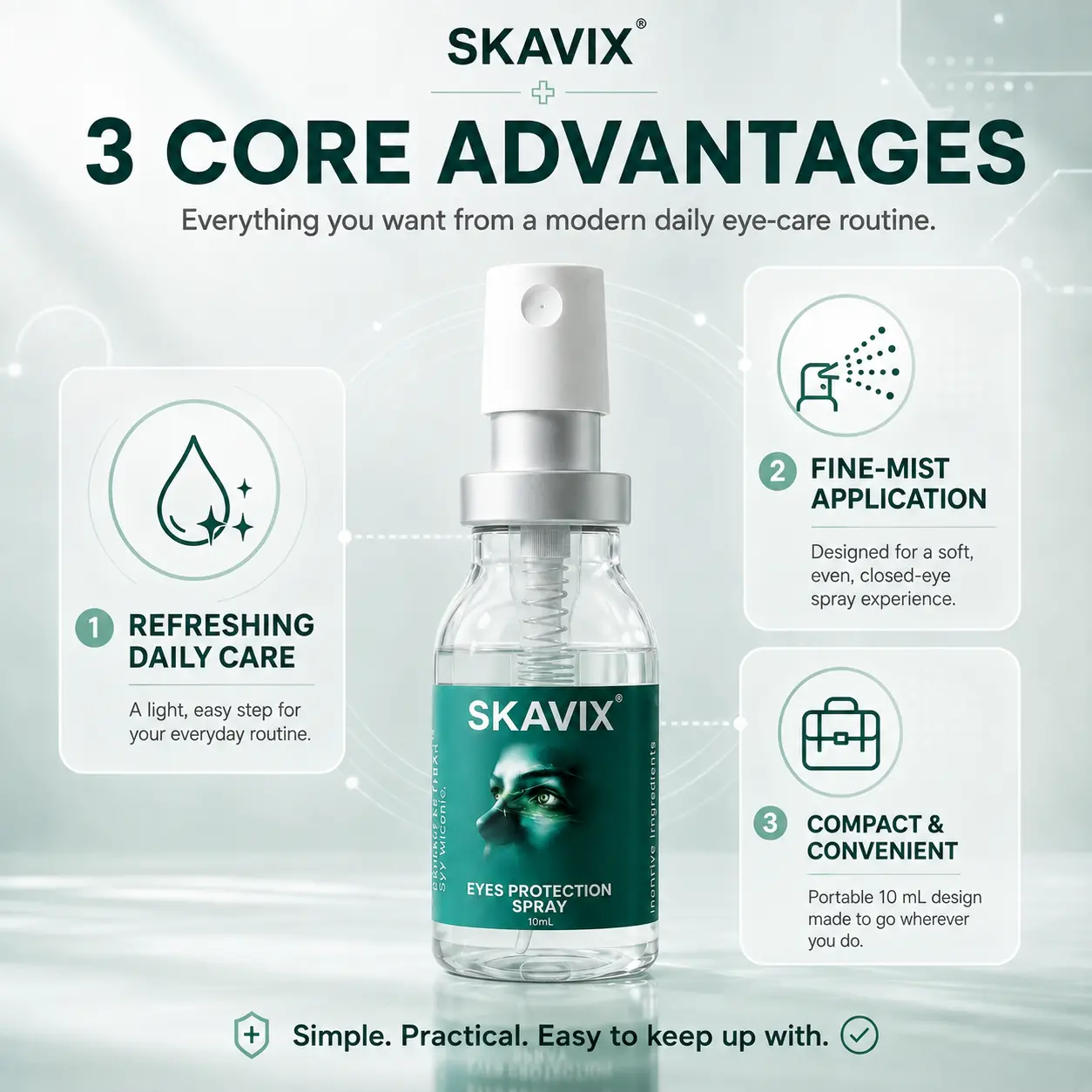 SKAVIX Eye Refresh Mist – Lutein Infused Fine Mist Spray - Image 2