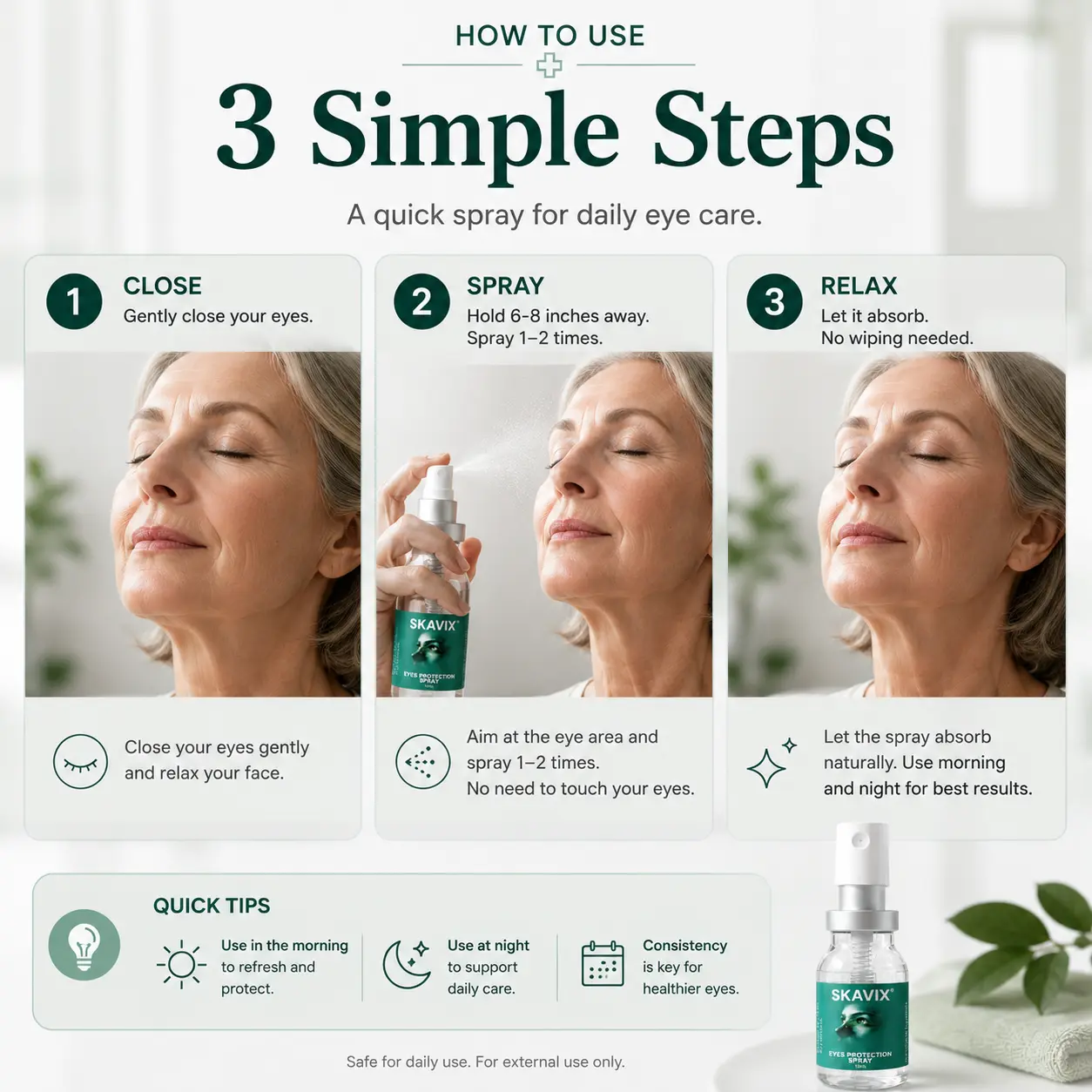 SKAVIX Eye Refresh Mist – Lutein Infused Fine Mist Spray - Image 4