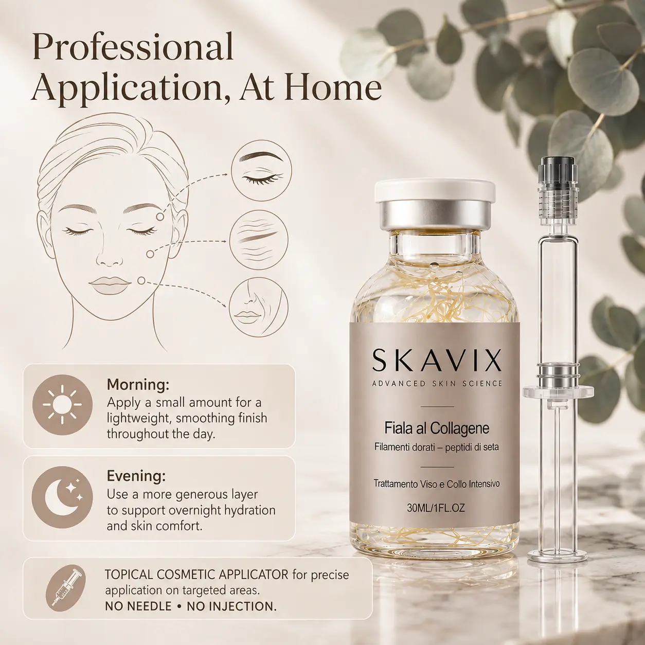 Skavix Silk Peptide Firming Serum with Marine Collagen - Image 9