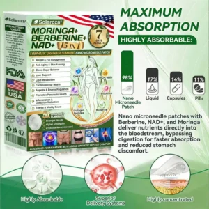 Moringa & Berberine 10-in-1 Advanced Nano Microneedle Patch