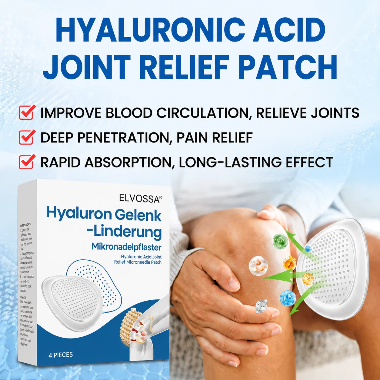Elvossa Hyaluron Joint Recovery Microneedle Patches - Image 5